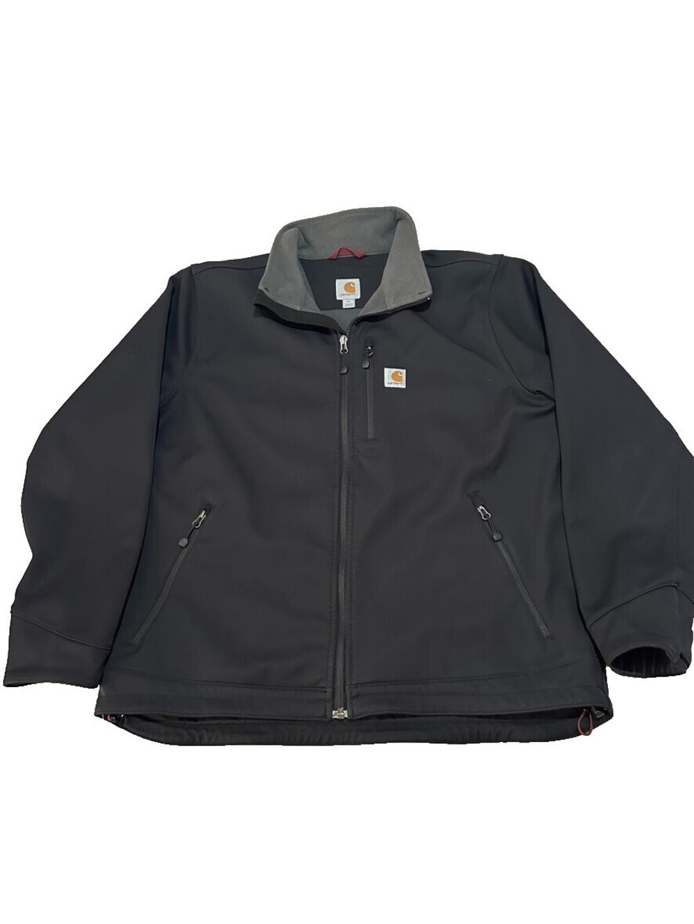Carhartt Jacket Men XL Crowley Soft Shell Full Zip Black 102199 001 Lined
